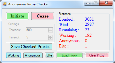 Anonymous Proxy Checker