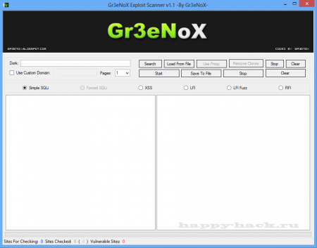 Gr3eNoX Exploit Scanner v1.1