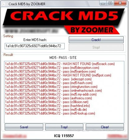 Crack MD5 by ZOOMER