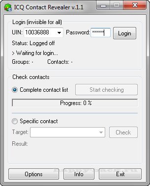ICQ Contact Revealer