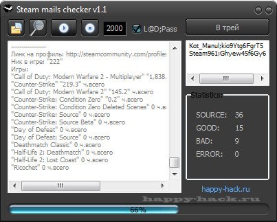 Steam Mail Checker v1.1