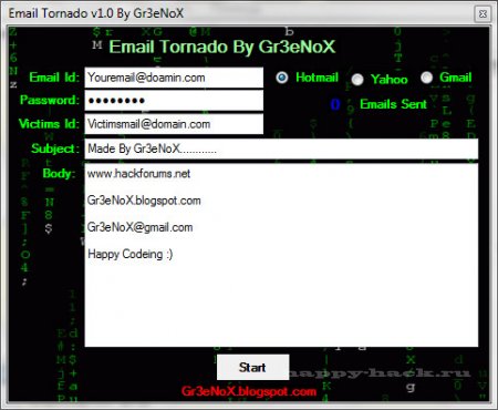 Email Tornado v1.0 by Gr3eNoX