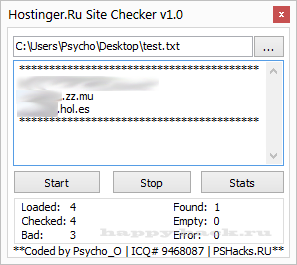 Hostinger.Ru Site Checker