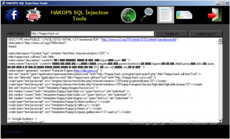 HAKOPS SQL Injection Tools